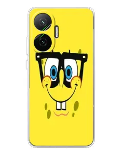 Чехол для Xiaomi POCO F7 с картинкой «Минималистичный Спанч Боб»