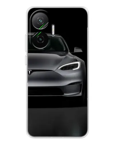 Чехол для Xiaomi POCO F7 с картинкой «Tesla Model S Look» Чехол для Xiaomi POCO F7 с картинкой «Tesla Model S Look»