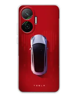 Чехол для Xiaomi POCO F7 с картинкой «Tesla Top View» Чехол для Xiaomi POCO F7 с картинкой «Tesla Top View»