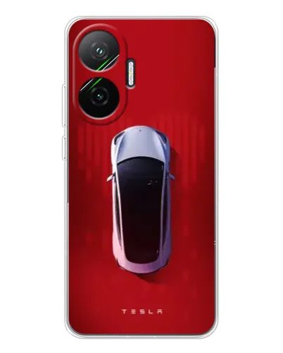 Чехол для Xiaomi POCO F7 с картинкой «Tesla Top View» Чехол для Xiaomi POCO F7 с картинкой «Tesla Top View»