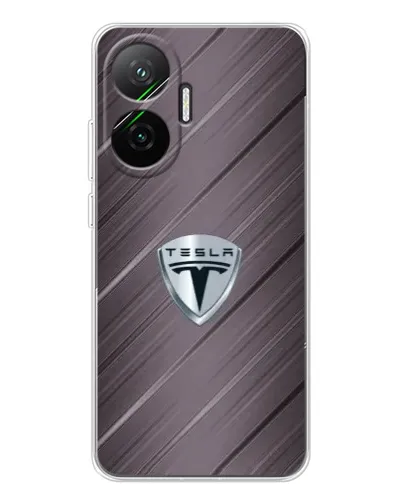 Чехол для Xiaomi POCO F7 с картинкой «Металлическая текстура Tesla» Чехол для Xiaomi POCO F7 с картинкой «Металлическая текстура Tesla»