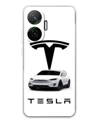 Чехол для Xiaomi POCO F7 с картинкой «Tesla White Style» Чехол для Xiaomi POCO F7 с картинкой «Tesla White Style»