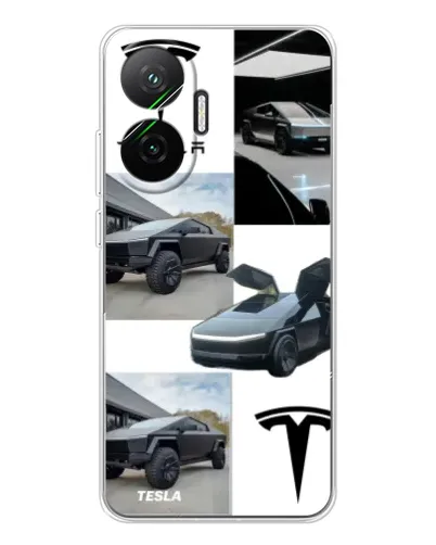 Чехол для Xiaomi POCO F7 с картинкой «Коллаж Cybertruck Tesla» Чехол для Xiaomi POCO F7 с картинкой «Коллаж Cybertruck Tesla»