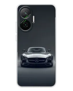 Чехол для Xiaomi POCO F7 с картинкой «Mercedes на черном»