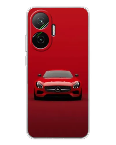 Чехол для Xiaomi POCO F7 с картинкой «Красный Mercedes AMG» Чехол для Xiaomi POCO F7 с картинкой «Красный Mercedes AMG»