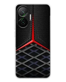 Чехол для Xiaomi POCO F7 с картинкой «Mercedes Carbon Grid»