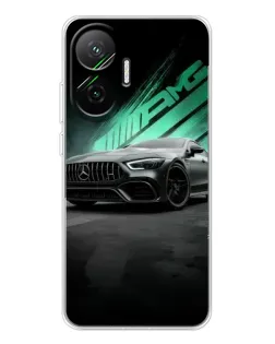 Чехол для Xiaomi POCO F7 с картинкой «Темный Mercedes AMG»