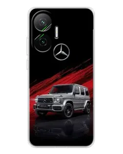 Чехол для Xiaomi POCO F7 с картинкой «Mercedes G-Class красный»
