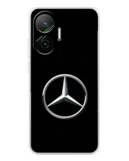 Чехол для Xiaomi POCO F7 с картинкой «Mercedes классический лого»