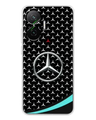 Чехол для Xiaomi POCO F7 с картинкой «Mercedes — бирюзовый акцент» Чехол для Xiaomi POCO F7 с картинкой «Mercedes — бирюзовый акцент»