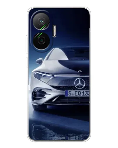 Чехол для Xiaomi POCO F7 с картинкой «Mercedes EQ — будущее» Чехол для Xiaomi POCO F7 с картинкой «Mercedes EQ — будущее»