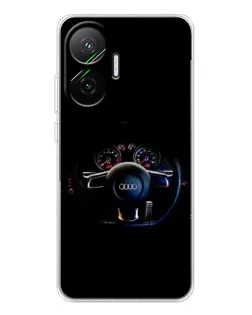 Чохол для Xiaomi POCO F7 з картинкою «Салон Audi — кермо»