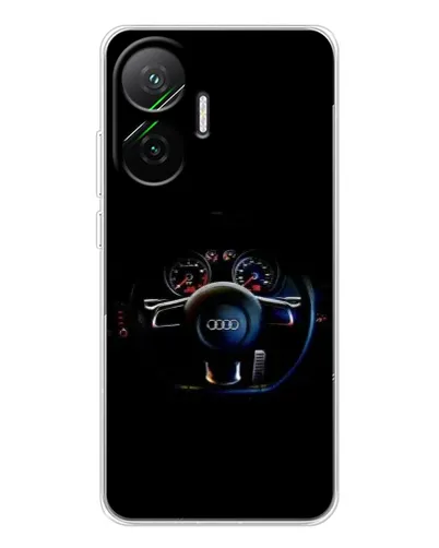 Чехол для Xiaomi POCO F7 с картинкой «Салон Audi — руль»