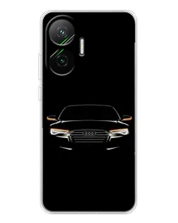Чехол для Xiaomi POCO F7 с картинкой «Audi — ночной контур»