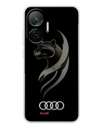 Чехол для Xiaomi POCO F7 с картинкой «Графика — пантера и Audi»