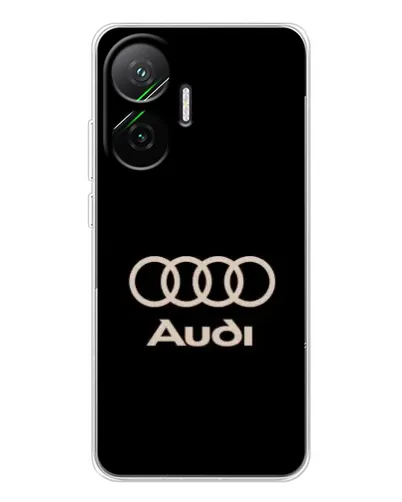 Чехол для Xiaomi POCO F7 с картинкой «Audi — золотой логотип»