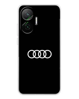 Чехол для Xiaomi POCO F7 с картинкой «Audi White Logo»