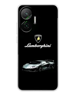Чехол для Xiaomi POCO F7 с картинкой «Логотип Lamborghini классика»