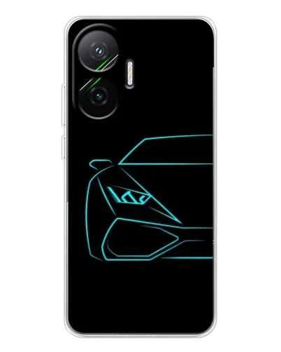 Чехол для Xiaomi POCO F7 с картинкой «Голубой силуэт Lamborghini» Чехол для Xiaomi POCO F7 с картинкой «Голубой силуэт Lamborghini»