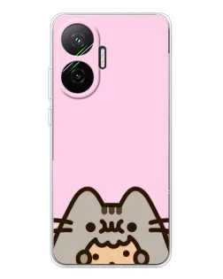 Чохол для Xiaomi POCO F7 з картинкою «Pusheen та печиво»