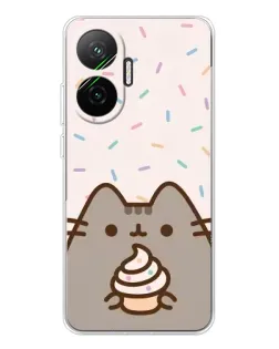 Чехол для Xiaomi POCO F7 с картинкой «Пушин с кексом»