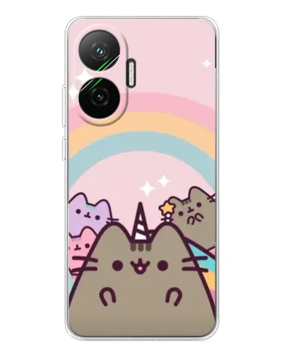 Чехол для Xiaomi POCO F7 с картинкой «Единорог Pusheen»