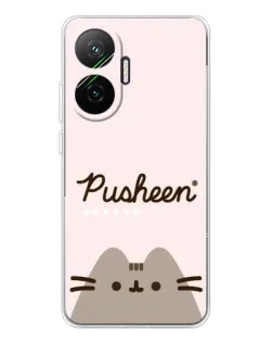 Чехол для Xiaomi POCO F7 с картинкой «Pusheen логотип»
