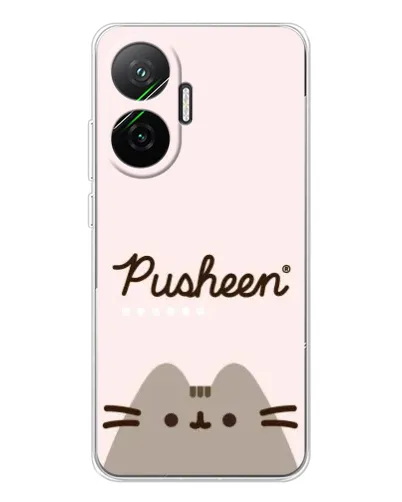 Чехол для Xiaomi POCO F7 с картинкой «Pusheen логотип»