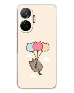 Чехол для Xiaomi POCO F7 с картинкой «Пушин на шариках»