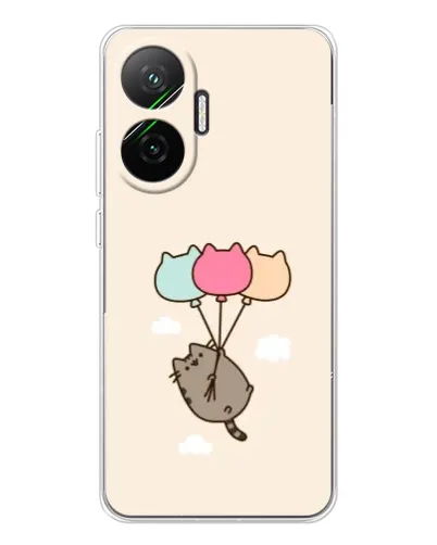Чехол для Xiaomi POCO F7 с картинкой «Пушин на шариках»