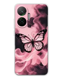 Чехол для Xiaomi POCO F7 с картинкой «Бабочка в дыму» Чехол для Xiaomi POCO F7 с картинкой «Бабочка в дыму»