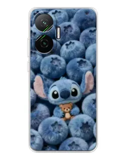 Чехол для Xiaomi POCO F7 с картинкой «Стич и голубика» Чехол для Xiaomi POCO F7 с картинкой «Стич и голубика»