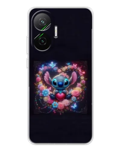 Чехол для Xiaomi POCO F7 с картинкой «Stitch в цветах» Чехол для Xiaomi POCO F7 с картинкой «Stitch в цветах»