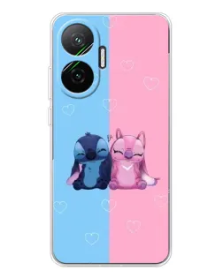 Чехол для Xiaomi POCO F7 с картинкой «Stitch и Angel Love» Чехол для Xiaomi POCO F7 с картинкой «Stitch и Angel Love»