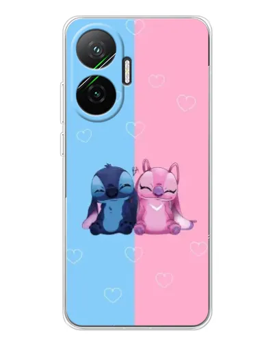 Чехол для Xiaomi POCO F7 с картинкой «Stitch и Angel Love» Чехол для Xiaomi POCO F7 с картинкой «Stitch и Angel Love»