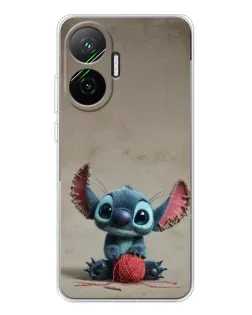 Чехол для Xiaomi POCO F7 с картинкой «Стич на коричневом фоне» Чехол для Xiaomi POCO F7 с картинкой «Стич на коричневом фоне»