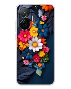 Чехол для Xiaomi POCO F7 с картинкой «Цветочная феерия» Чехол для Xiaomi POCO F7 с картинкой «Цветочная феерия»