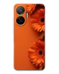 Чехол для Xiaomi POCO F7 с картинкой «Оранжевые герберы» Чехол для Xiaomi POCO F7 с картинкой «Оранжевые герберы»