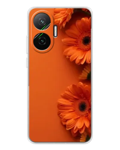 Чехол для Xiaomi POCO F7 с картинкой «Оранжевые герберы» Чехол для Xiaomi POCO F7 с картинкой «Оранжевые герберы»