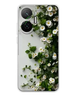 Чехол для Xiaomi POCO F7 с картинкой «Ветка мелких белых цветов» Чехол для Xiaomi POCO F7 с картинкой «Ветка мелких белых цветов»