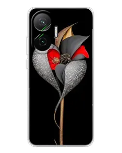 Чехол для Xiaomi POCO F7 с картинкой «Серебряный фантазийный цветок» Чехол для Xiaomi POCO F7 с картинкой «Серебряный фантазийный цветок»