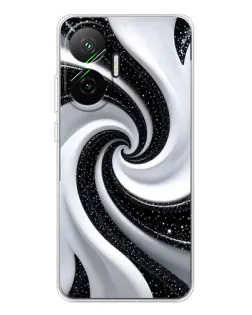 Чехол для Xiaomi POCO F7 с картинкой «Черно-белая спираль» Чехол для Xiaomi POCO F7 с картинкой «Черно-белая спираль»