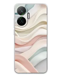 Чехол для Xiaomi POCO F7 с картинкой «Пастельные нежные волны»