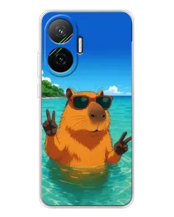 Чохол для Xiaomi POCO F7 з картинкою «Морська капібара» Чохол для Xiaomi POCO F7 з картинкою «Морська капібара»
