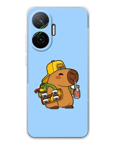 Чехол для Xiaomi POCO F7 с картинкой «Капибара на скейте» Чехол для Xiaomi POCO F7 с картинкой «Капибара на скейте»