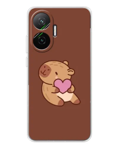 Чехол для Xiaomi POCO F7 с картинкой «Капибара с сердцем» Чехол для Xiaomi POCO F7 с картинкой «Капибара с сердцем»