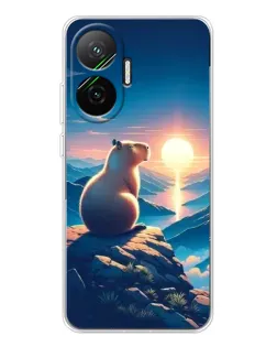 Чохол для Xiaomi POCO F7 з картинкою «Захід сонця з капібарою» Чохол для Xiaomi POCO F7 з картинкою «Захід сонця з капібарою»