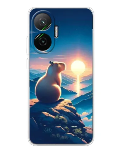 Чехол для Xiaomi POCO F7 с картинкой «Закат солнца с капибарой» Чехол для Xiaomi POCO F7 с картинкой «Закат солнца с капибарой»