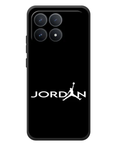 Чехол для Xiaomi Poco F8 Pro с картинкой «Jordan White Logo»