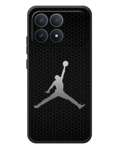 Чехол для Xiaomi Poco F8 Pro с картинкой «Jordan Dark Carbon»